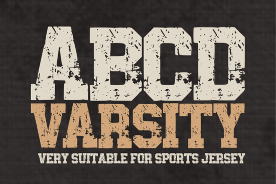 Abcd Varsity Font